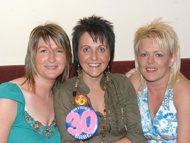 Toni celebrating her 30th birthday party.