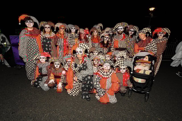 One of the groups who took participated in the Halloween parade. Photo: George Sweeney