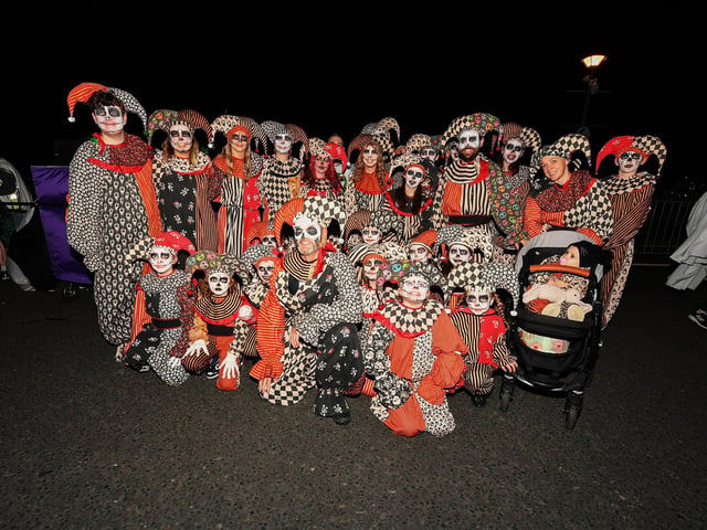 One of the groups who took participated in the Halloween parade. Photo: George Sweeney