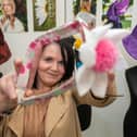 Sinead McGarrigle who won the NWRC award for Commitment and Studentship for Level 5 HND in Textiles.  : .