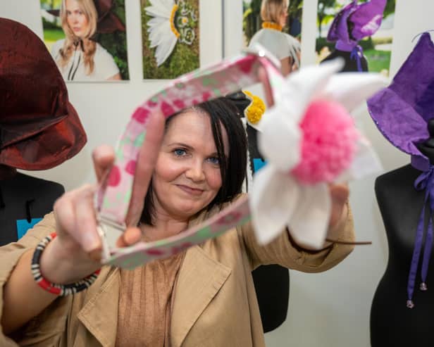 Sinead McGarrigle who won the NWRC award for Commitment and Studentship for Level 5 HND in Textiles.  : .
