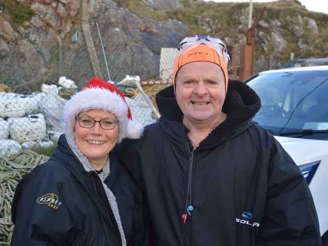 Malin Head Community Christmas Day Swim at Portmor Beach.