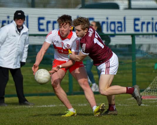 LOSS: Derry’s Oisin McWilliams will miss the remainder of the intercounty Championship season. DER2212GS – 007