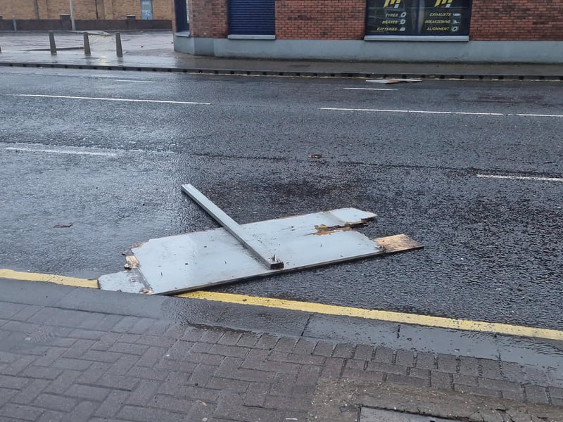 Debris on the Strand Road