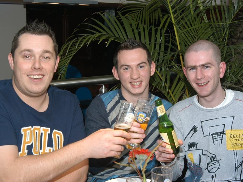 The staff at the Carphone Warehouse, Strand Road, pictured at Marty Hagan’s farewell dinner in Zio