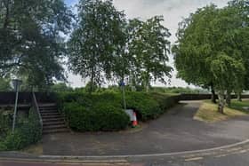 The victim is reported to have been walking along the Water Wall on Main Street in the town when he was assaulted; kicked and punched to the head.