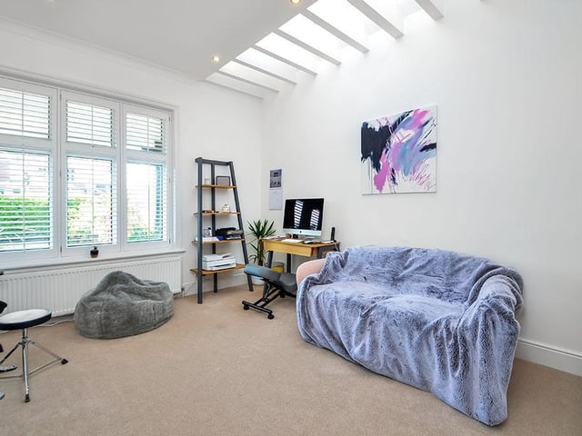This five bed home in Havant Road, Hayling Island, is on the market for £900,000. It is listed by Fine and Country.