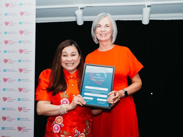 Jonah Atos, International Nurse Coordinator, highly commended in the Leading the Way award.