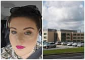 Emma Govha (left) and Letterkenny University Hospital A&E.