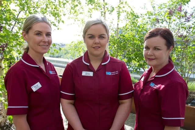 Mairead Devine Stewart, Stacey Murray, Jackie McGee. North West Cancer Centre Clinical Trials Nursing Team