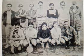 The Oldpark F.C. team who were winners of the Bull Park F.A. Open Cup when they defeated Lower Creggan 6-1 in the final.