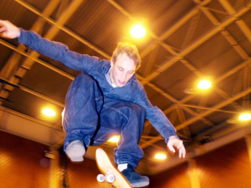Skaters in Derry in 2004.
