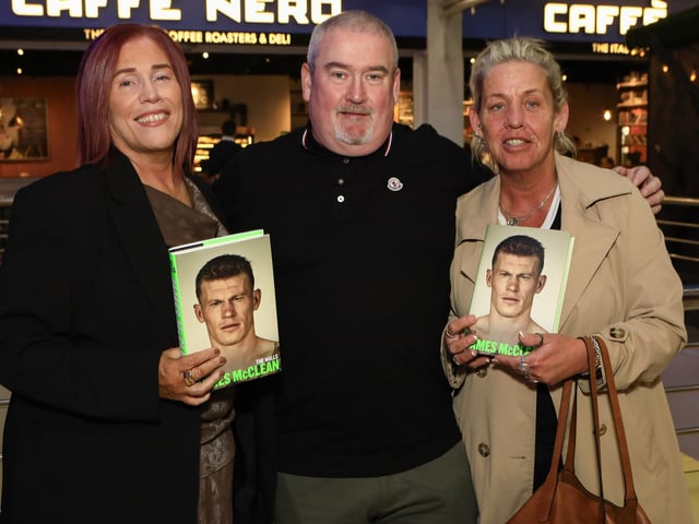 Patrick and Shauna McClean, James’ parents with auntie Tish Wray. (Photo - Tom Heaney, nwpresspics)