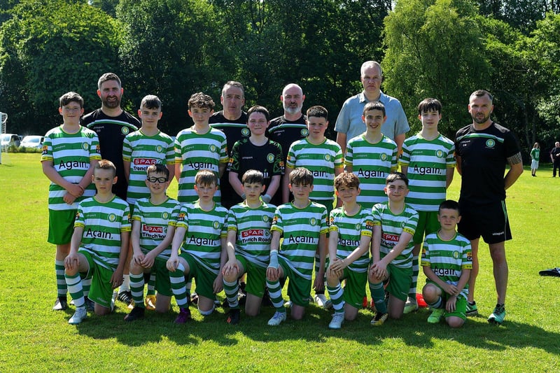 The Top of the Hill Celtic who were defeated by Clooney in D&D U13 Championship Summer Cup final at Prehen on Sunday morning last. Photo: George Sweeney. DER2322GS - 39 