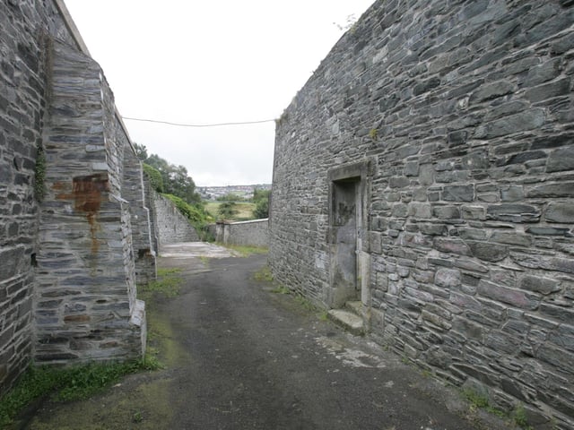 The former British Army military barracks at Ebrington in September 2005 shortly after it was transferred to the Executive.