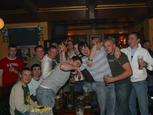 Out to the pub for your birthday with friends and family.