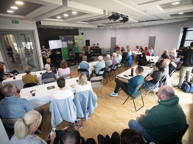 Linda Ervine, pictured at the Gasyard on Thursday for the Did Ye Hear About? Whose Language? event as part of Feile 2025. (Photos: Jim McCafferty Photography)