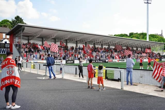 The proposed new North Terrace at the Brandywell
