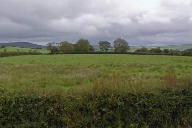 The site of the proposed new cemetery on the Mullenan Road.