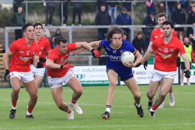 Steelstown Brian Og’s Callum Deery in action against Magherafelt. (Photo - Tom Heaney, nwpresspics)