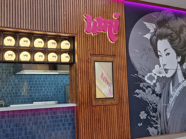Umi takeaway, set to open soon, found on the bottom floor of Foyleside Shopping Centre.