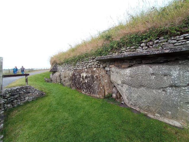 Newgrange, Ireland 3200 B.C. at Brú na Bóinne, County Meath.