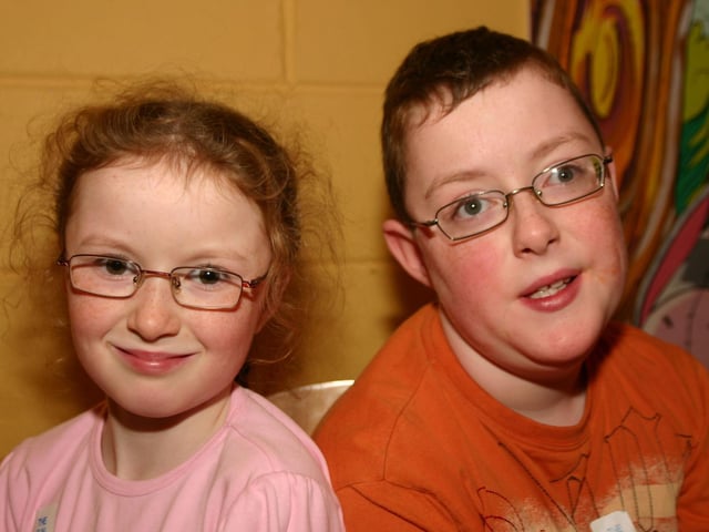 Birthday Girl Bronagh Cullen pictured with her Brother Joseph at her 8th Birthday Party in the Fun Factory 804 /dd : Parties in December 2005.