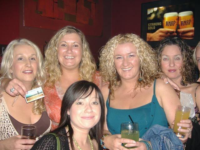 Derry people partying in pubs in the city in August 2005.