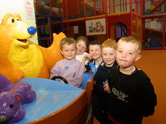 Shaun McLaughlin, Karen Doherty, Adam Dickson, Tiarnan Canning and Aaron Ward having a smashing time.