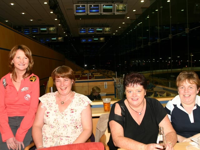 Derry and Donegal people enjoying a night at Lifford races in October 2004