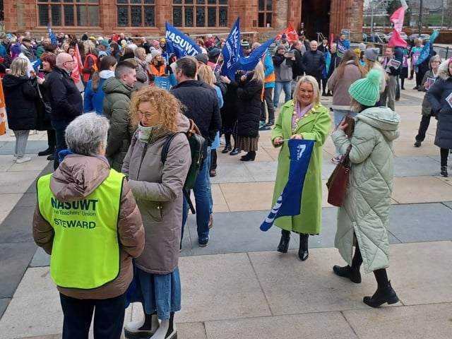 A section of the large attendance in Guildhall Square.