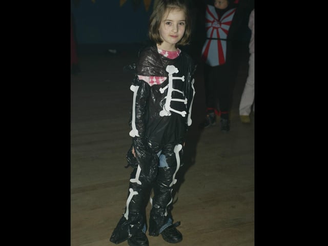 Young people boogying at a Halloween Disco in 2003