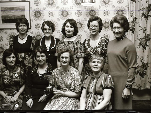 Dinner dances February 1976: Derry Vintners Dance at Broomhill Hotel, Slaughtrmanus GAC dinner and presentation at Magilligan, Malin GAC annual dinner dance, the Catholic Club Dance Group at the White Strand Motor Inn and Carndonagh ICA annual dinner dance.