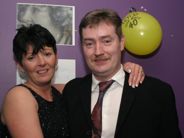 Party celebrations back in April 2004.