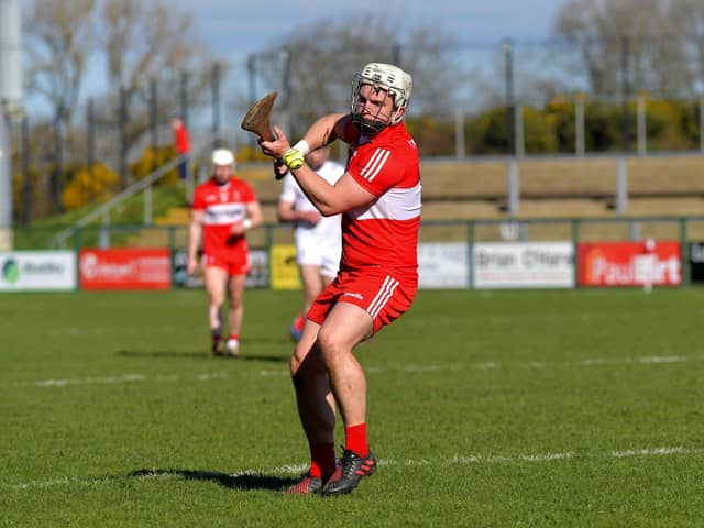 Derry's Cormac O'Doherty scored 0-9 as Derry opened their Christy Ring account with victory over Wicklow in Aughrim. Photo: George Sweeney. DER2310GS – 04