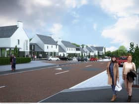 Computer generated imagery of the proposed High Street in The Cashel.