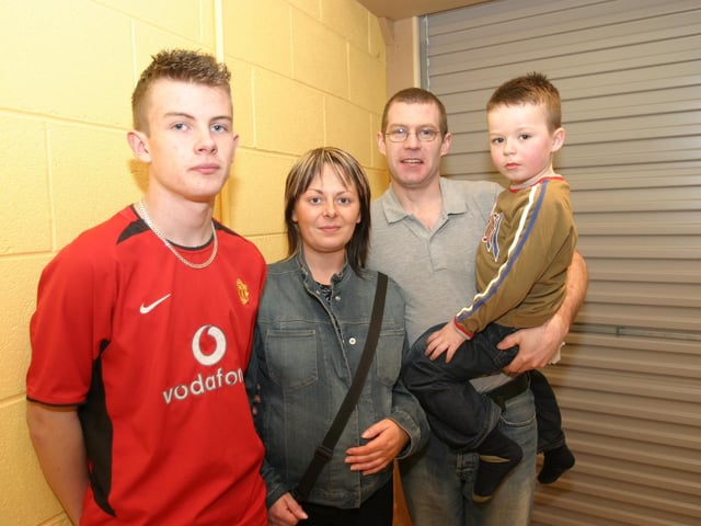 Party celebrations back in 2004: Ryan Higgins.