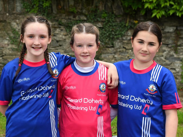 This trio of Buncrana Hearts players were pictured at Wilton Park on Tuesday.