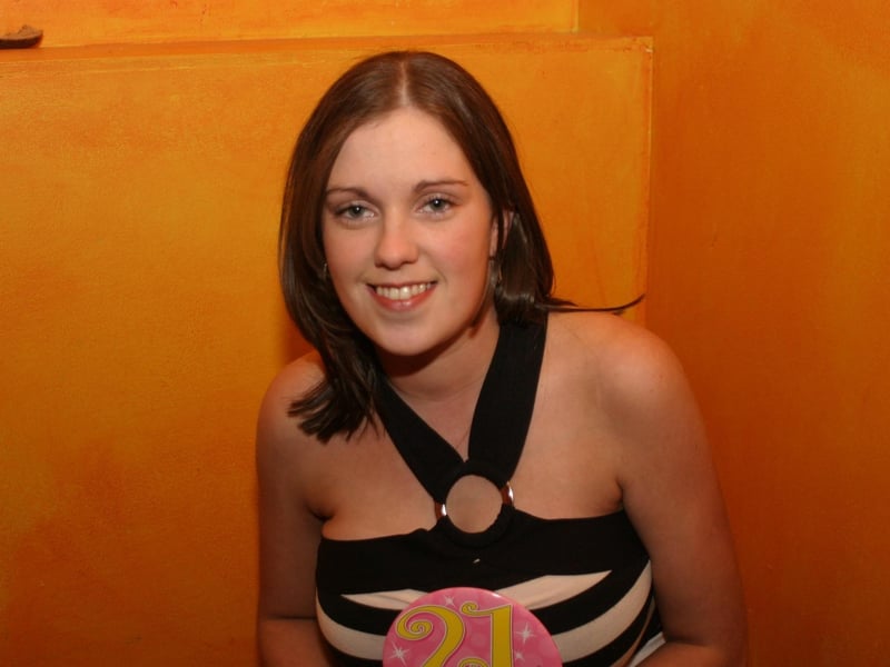 Party time back in 2004: Stephanie Gill.