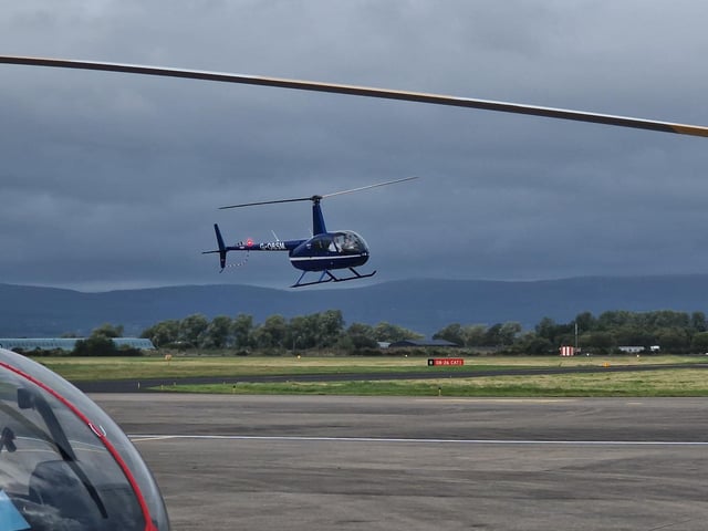 VIP tour and helicopter ride over Amelia’s flight path.