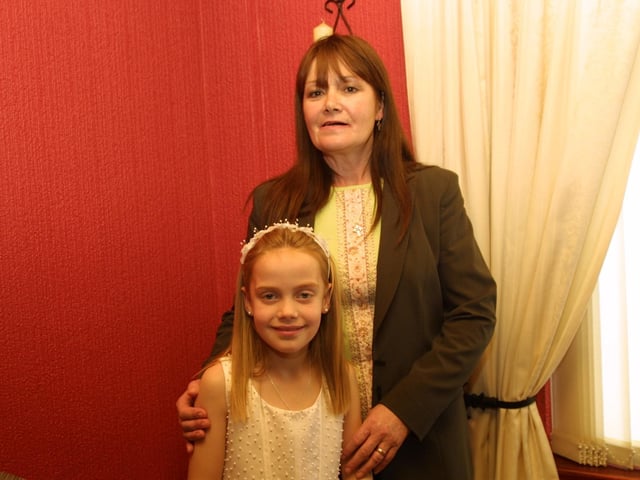 Sarah Doherty and godmother Maureen O'Kane