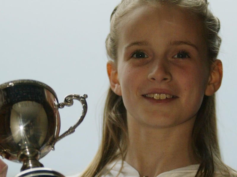 Eibhlín O'Kane from Moville winner of the opne singing 10 - 12yrs (girls).  Eibhlín is a student of the McGinley School of Music.  (1305JB09)