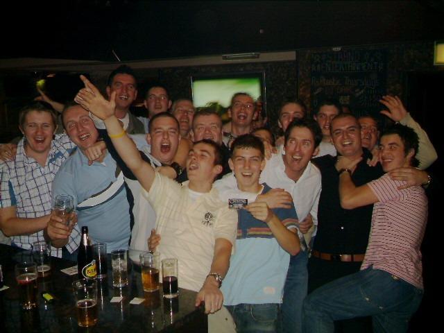 Revellers enjoying a night out in Sugar nightclub in late October, 2005.