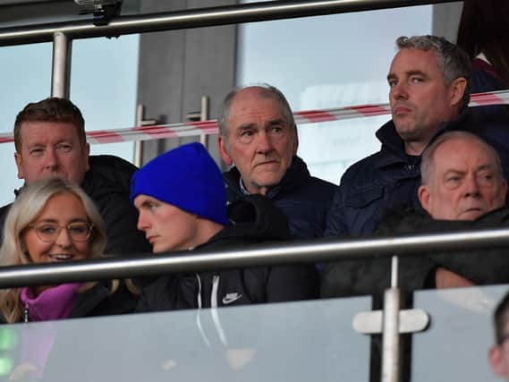New Derry manager Mickey Harte takes in the recent senior semi-final between Glen and Slaughtneil. Photo: George Sweeney