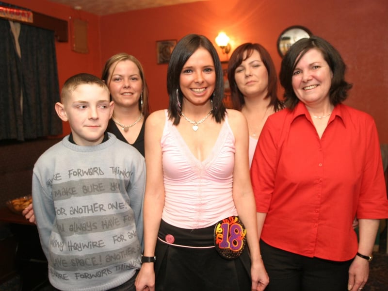 Party celebrations back in 2004: Charlene Hutton.