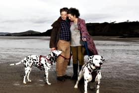 Harry pictured with Martha at Linsfort, Buncrana, shortly before he passed away last year