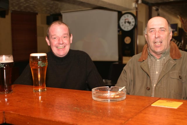 Enjoying a pint in Derry bars 20 years ago in 2003