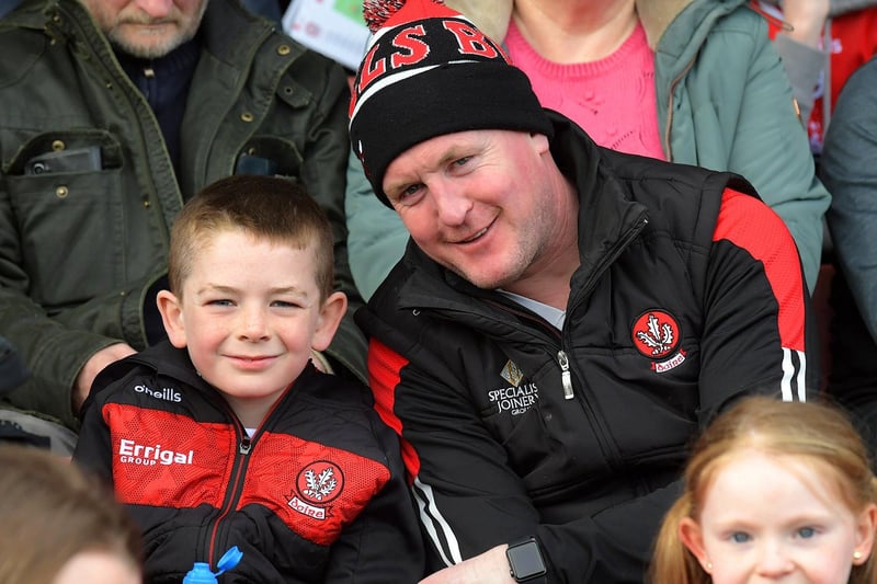 Fans at the Derry game against Roscommon on Sunday. George Sweeney