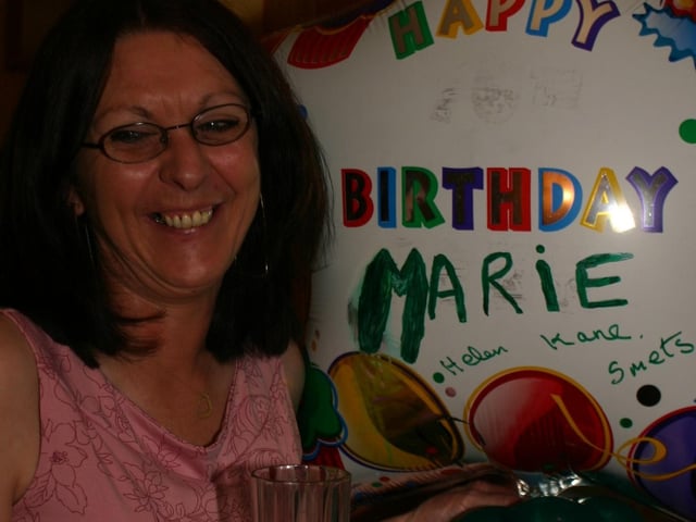 Marie McLaughlin's birthday.