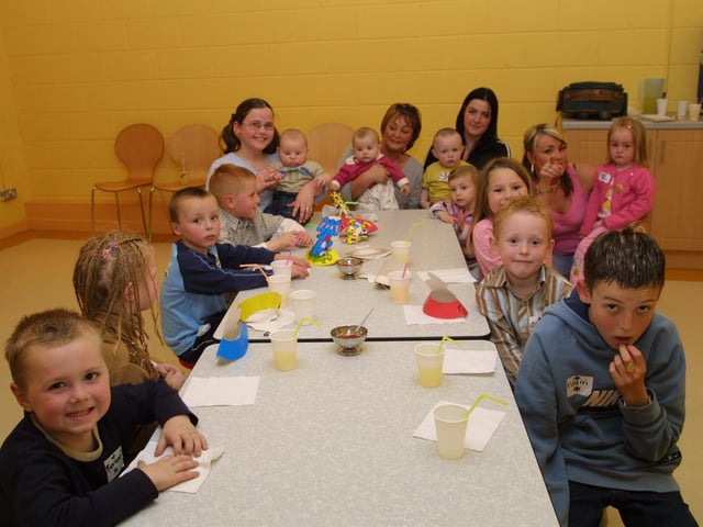 Celebrating Meghan McFadden's 3rd birthday party at the Fun Factory in 2003.